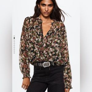 Floral Print Blouse - NWOT